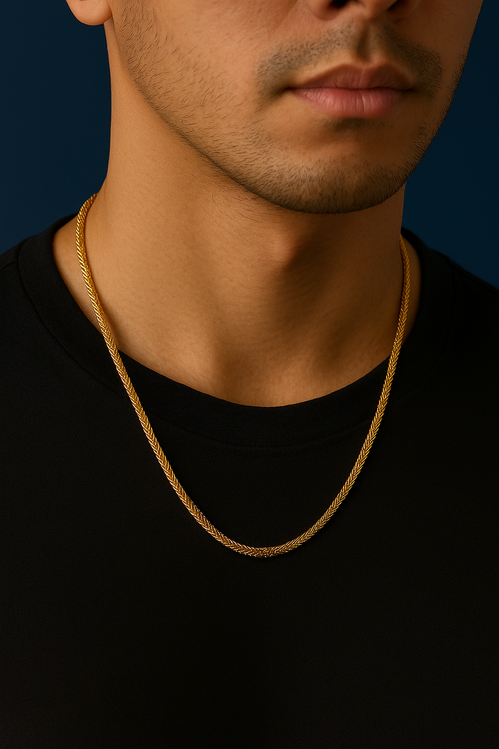 Classic Twisted Onegram Gold Rope Chain