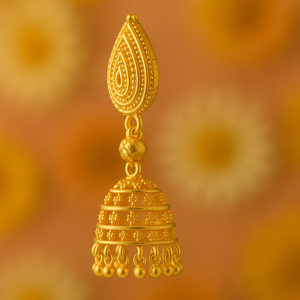 Premium Jhumki Onegram Gold
