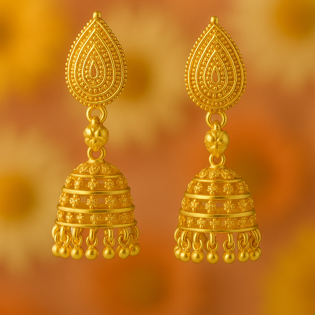 Premium Jhumki Onegram Gold
